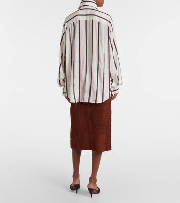 Oversize-Hemd aus Seide | McQueen
