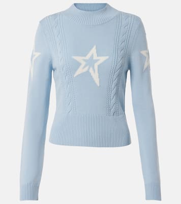 Cable intarsia wool sweater | Perfect Moment