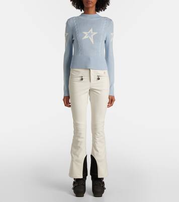 Cable intarsia wool sweater | Perfect Moment