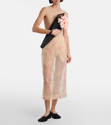 Bleistiftrock aus Organza | Simone Rocha