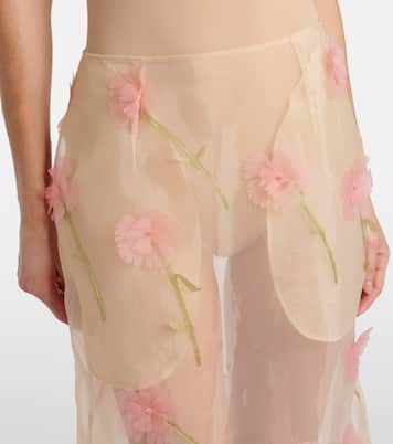 Bleistiftrock aus Organza | Simone Rocha