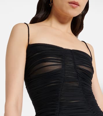 Vestido midi de tul transparente | Dolce&Gabbana