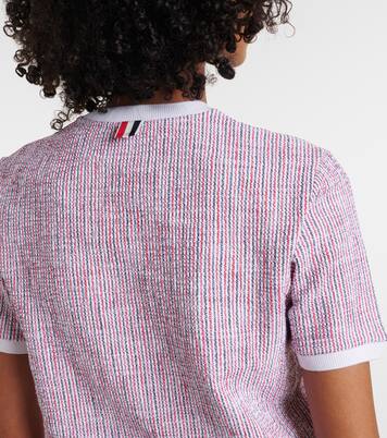 Top in tweed di misto cotone | Thom Browne