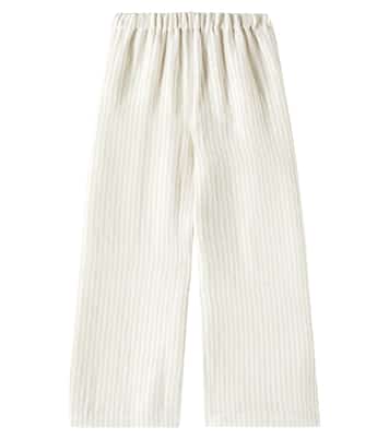 Pantaloni in lino a righe | Il Gufo