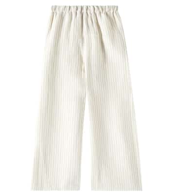 Pantaloni in lino a righe | Il Gufo