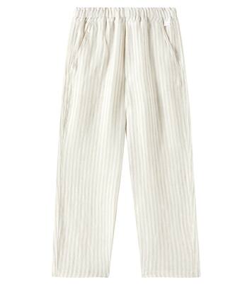 Pantaloni in lino a righe | Il Gufo