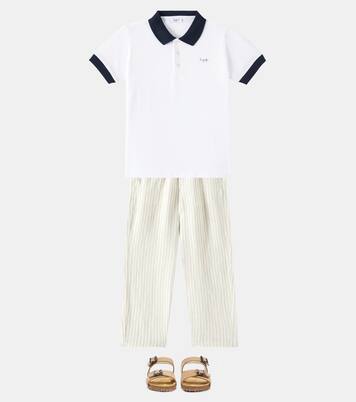 Pantaloni in lino a righe | Il Gufo