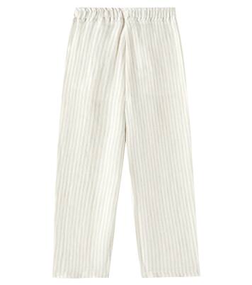 Pantaloni in lino a righe | Il Gufo