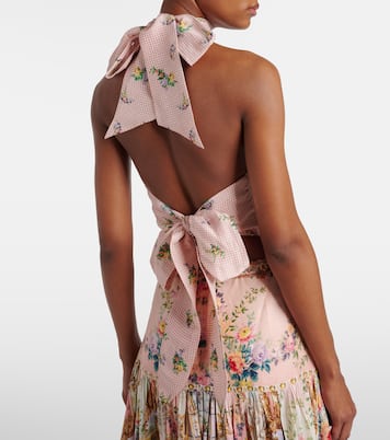 Crop top de lino y seda | Camilla