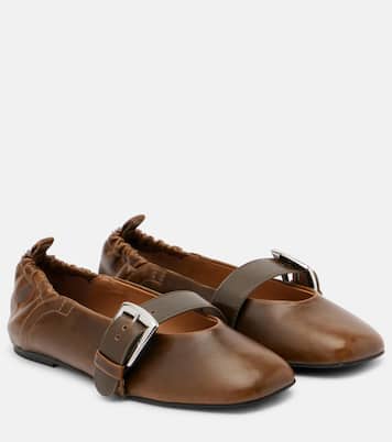 Mary-Jane-Ballerinas Butterfly | Ganni