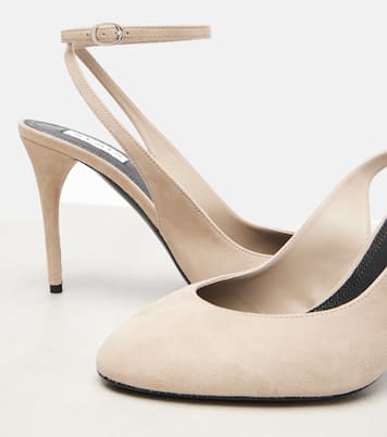 Pumps Decolette 90 aus Veloursleder | Alaïa