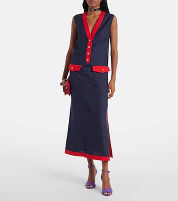 Robe midi imprimée | Valentino