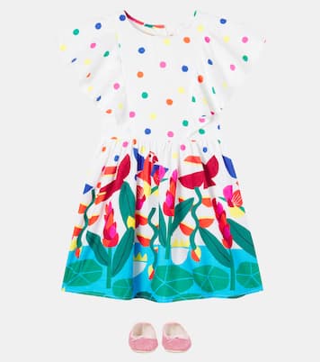 Rainha das Águas printed cotton dress | Fábula