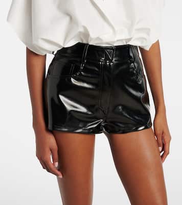 Faux patent leather shorts | Norma Kamali