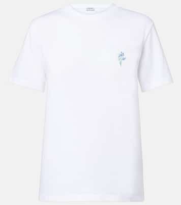 Embroidered cotton T-shirt | Loewe