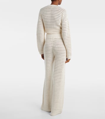 Lucy crochet mid-rise straight pants | Leset