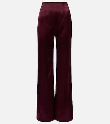 Sister Moon satin wide-leg pants | Galvan