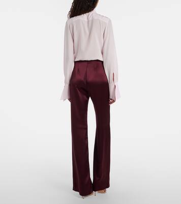 Sister Moon satin wide-leg pants | Galvan
