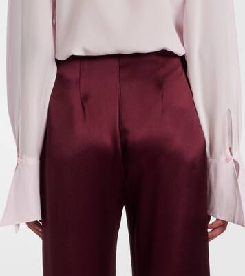 Sister Moon satin wide-leg pants | Galvan