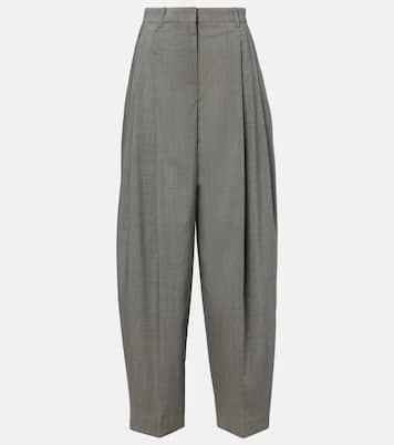 Pantaloni a gamba larga in lana con pince | Jacquemus