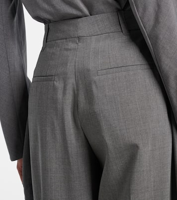 Pantaloni a gamba larga in lana con pince | Jacquemus