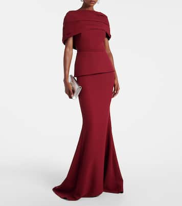 Loura crêpe gown | Safiyaa