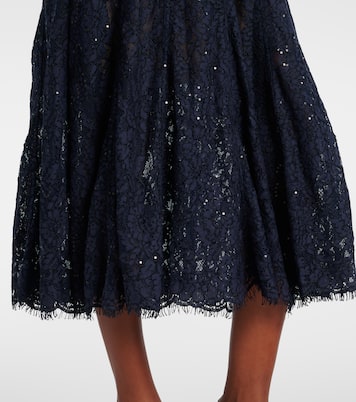 Embellished lace midi dress | Self-Portrait