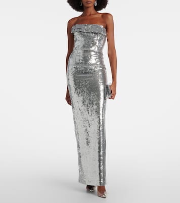 Sisu bow-detail sequined gown | The New Arrivals Ilkyaz Ozel