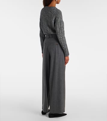 Pantalon droit en laine mélangée | 'S Max Mara
