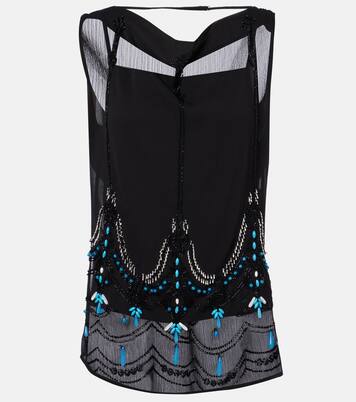 Beaded jersey top | Xu Zhi