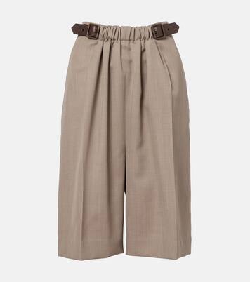 Belted wool shorts | Loewe