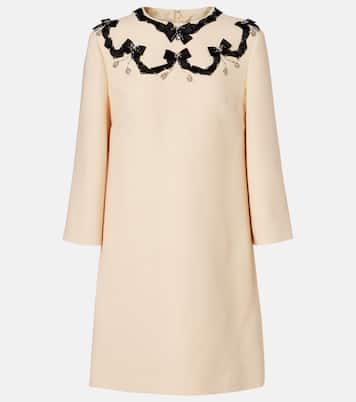 Crepe Couture embellished minidress | Valentino