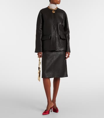 Barbs leather jacket | Joseph