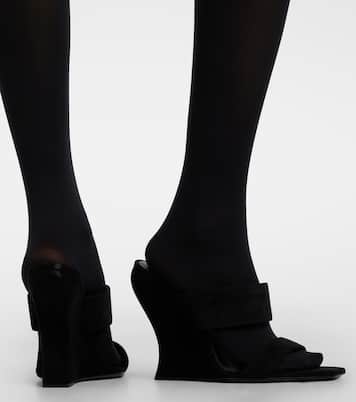 Wave 110 suede wedge mules | Alaïa