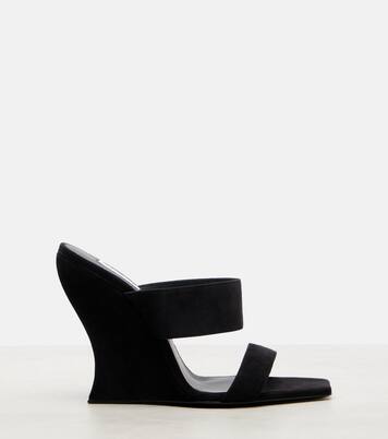 Wave 110 suede wedge mules | Alaïa