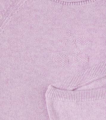 Loana cotton and cashmere sweater and pants set | Bonpoint