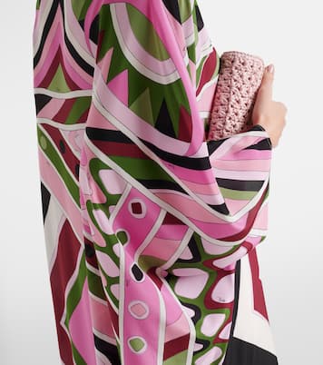 Printed silk satin kaftan | Pucci