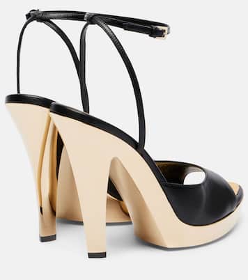 Gala leather platform sandals | Paris Texas