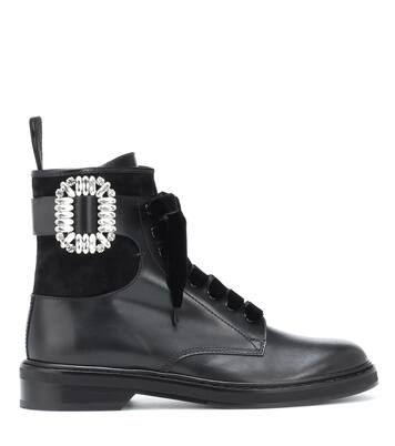 Viv' Rangers Strass leather boots | Roger Vivier