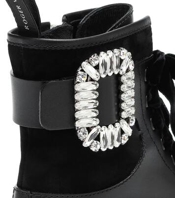 Viv' Rangers Strass leather boots | Roger Vivier