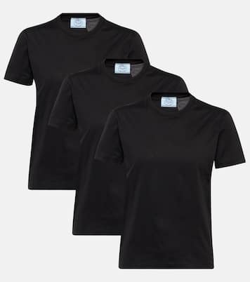 Set de 3 camisetas de algodón | Prada