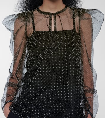 Playful Transparency polka-dot blouse | Dorothee Schumacher