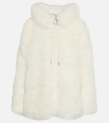 Epilobe faux fur down jacket | Moncler