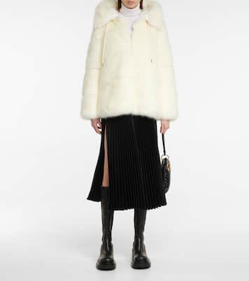 Epilobe faux fur down jacket | Moncler