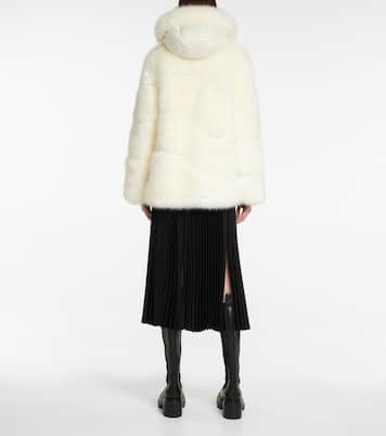 Epilobe faux fur down jacket | Moncler