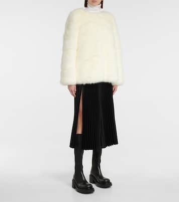 Epilobe faux fur down jacket | Moncler