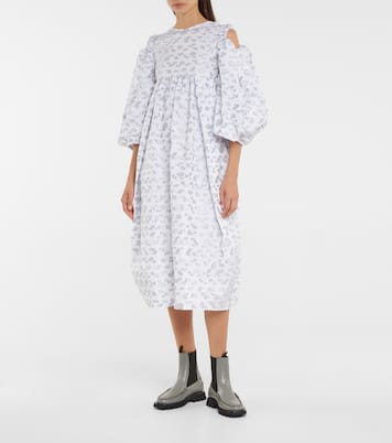 Jet cotton fil coupé midi dress | Cecilie Bahnsen