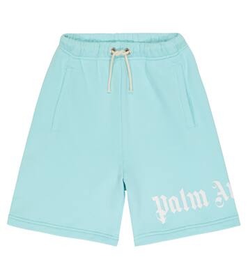 Shorts in cotone con logo | Palm Angels Kids