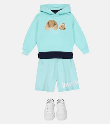Shorts in cotone con logo | Palm Angels Kids