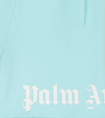 Shorts in cotone con logo | Palm Angels Kids